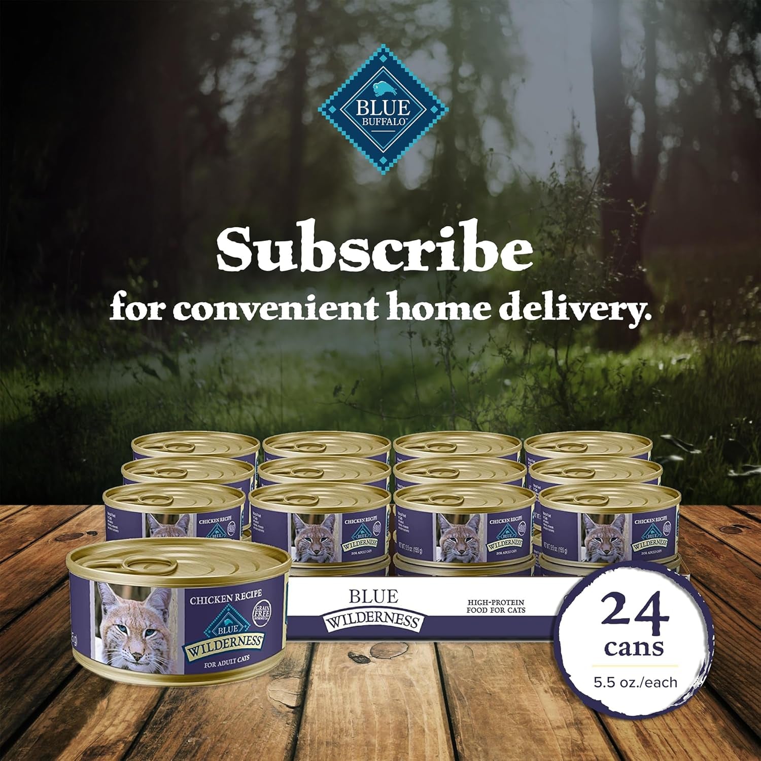 Wilderness High Protein Grain Free, Natural Adult Pate Wet Cat Food