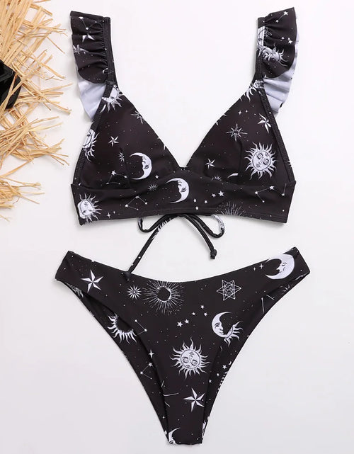 Load image into Gallery viewer, Sunflower Printed Bikini Set Sexy Swimwear Women 2021 Mujer Push up Padded Biquini Bathers Bandage Bathing Suit Swimsuit Bikini
