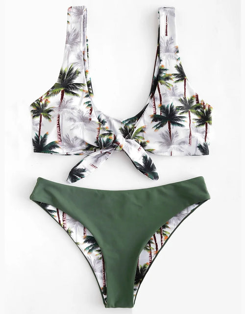 Load image into Gallery viewer, Sunflower Printed Bikini Set Sexy Swimwear Women 2021 Mujer Push up Padded Biquini Bathers Bandage Bathing Suit Swimsuit Bikini
