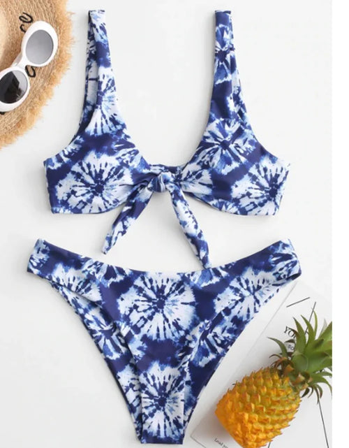 Load image into Gallery viewer, Sunflower Printed Bikini Set Sexy Swimwear Women 2021 Mujer Push up Padded Biquini Bathers Bandage Bathing Suit Swimsuit Bikini
